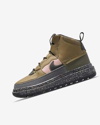 Nike Air Force 1 Marrom Verde Oliva Rosas | MX 2482